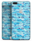 Blue Tribal Arrow Pattern - Skin-kit for the iPhone 8 or 8 Plus
