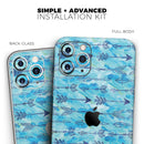 Blue Tribal Arrow Pattern  - Protective Skin Wrap & Decal – Compatible with iPhone SE to iPhone 17 Pro Max (All Models)