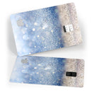 Blue Unfocused Silver Sparkle - Premium Protective Decal Skin-Kit for the Apple Credit Card
