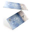Blue Unfocused Silver Sparkle - Premium Protective Decal Skin-Kit for the Apple Credit Card