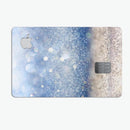 Blue Unfocused Silver Sparkle - Premium Protective Decal Skin-Kit for the Apple Credit Card