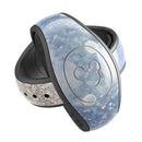 Blue Unfocused Silver Sparkle - Decal Skin Wrap Kit for the Disney Magic Band