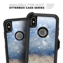 Blue Unfocused Silver Sparkle - Skin Kit for the iPhone OtterBox Cases