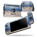 Blue Unfocused Silver Sparkle - Skin Wrap Decal for Nintendo Switch Lite Console & Dock - 3DS XL - 2DS - Pro - DSi - Wii - Joy-Con Gaming Controller