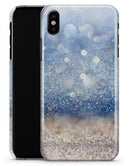 Blue Unfocused Silver Sparkle - iPhone X Clipit Case