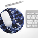 Blue Vector Camo// WaterProof Rubber Foam Backed Anti-Slip Mouse Pad for Home Work Office or Gaming Computer Desk