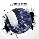 Blue Vector Camo// WaterProof Rubber Foam Backed Anti-Slip Mouse Pad for Home Work Office or Gaming Computer Desk