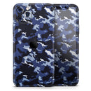 Blue Vector Camo  - Protective Skin Wrap & Decal – Compatible with iPhone SE to iPhone 17 Pro Max (All Models)