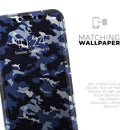 Blue Vector Camo  - Protective Skin Wrap & Decal – Compatible with iPhone SE to iPhone 17 Pro Max (All Models)