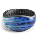 Blue Vector Swirly HD Strands - Decal Skin Wrap Kit for the Disney Magic Band