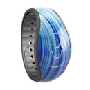 Blue Vector Swirly HD Strands - Decal Skin Wrap Kit for the Disney Magic Band
