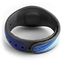 Blue Vector Swirly HD Strands - Decal Skin Wrap Kit for the Disney Magic Band