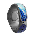 Blue Vector Swirly HD Strands - Decal Skin Wrap Kit for the Disney Magic Band
