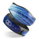 Blue Vector Swirly HD Strands - Decal Skin Wrap Kit for the Disney Magic Band
