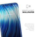 Blue Vector Swirly HD Strands  - Protective Skin Wrap & Decal – Compatible with iPhone SE to iPhone 17 Pro Max (All Models)