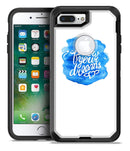 Blue WaterColor Follow Your Dreams - iPhone 7 Plus/8 Plus OtterBox Case & Skin Kits