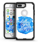 Blue WaterColor Follow Your Dreams - iPhone 7 Plus/8 Plus OtterBox Case & Skin Kits