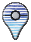 Blue WaterColor Ombre Stripes Pokémon GO Plus Vinyl Protective Decal Skin Kit