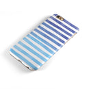 Blue WaterColor Ombre Stripes iPhone 6/6s or 6/6s Plus 2-Piece Hybrid INK-Fuzed Case