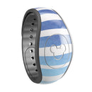Blue WaterColor Ombre Stripes - Decal Skin Wrap Kit for the Disney Magic Band