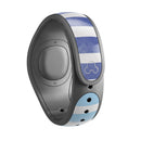 Blue WaterColor Ombre Stripes - Decal Skin Wrap Kit for the Disney Magic Band