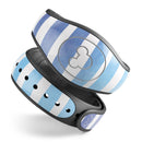 Blue WaterColor Ombre Stripes - Decal Skin Wrap Kit for the Disney Magic Band