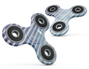 Blue WaterColor Ombre Stripes Full-Body Fidget Spinner Skin-Kit