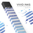 Blue WaterColor Ombre Stripes - Premium Decal Protective Skin-Wrap Sticker compatible with the Juul Labs vaping device