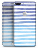 Blue WaterColor Ombre Stripes - Skin-kit for the iPhone 8 or 8 Plus