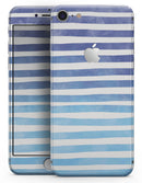 Blue WaterColor Ombre Stripes - Skin-kit for the iPhone 8 or 8 Plus