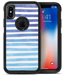 Blue WaterColor Ombre Stripes - iPhone X OtterBox Case & Skin Kits