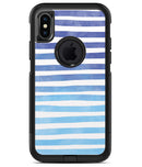 Blue WaterColor Ombre Stripes - iPhone X OtterBox Case & Skin Kits