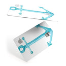 Blue Watercolor Anchor - Premium Protective Decal Skin-Kit for the Apple Credit Card