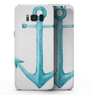 Blue Watercolor Anchor - Samsung Galaxy S8 Full-Body Skin Kit
