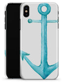 Blue Watercolor Anchor - iPhone X Clipit Case