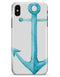 Blue Watercolor Anchor - iPhone X Clipit Case