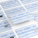 Blue Watercolor Brush Strokes - Premium Protective Decal Skin-Kit for the Apple Credit Card