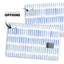 Blue Watercolor Brush Strokes - Premium Protective Decal Skin-Kit for the Apple Credit Card