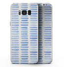 Blue Watercolor Brush Strokes - Samsung Galaxy S8 Full-Body Skin Kit