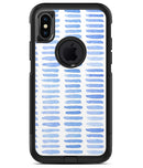 Blue Watercolor Brush Strokes - iPhone X OtterBox Case & Skin Kits