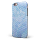 Blue Watercolor Chevron iPhone 6/6s or 6/6s Plus 2-Piece Hybrid INK-Fuzed Case