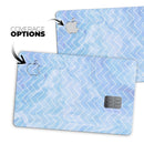 Blue Watercolor Chevron - Premium Protective Decal Skin-Kit for the Apple Credit Card