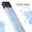 Blue Watercolor Chevron - Premium Decal Protective Skin-Wrap Sticker compatible with the Juul Labs vaping device
