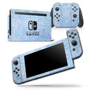 Blue Watercolor Chevron - Skin Wrap Decal for Nintendo Switch Lite Console & Dock - 3DS XL - 2DS - Pro - DSi - Wii - Joy-Con Gaming Controller