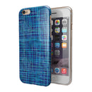 Blue Watercolor Cross Hatch iPhone 6/6s or 6/6s Plus 2-Piece Hybrid INK-Fuzed Case
