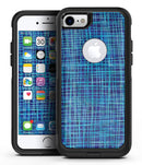 Blue Watercolor Cross Hatch - iPhone 7 or 8 OtterBox Case & Skin Kits