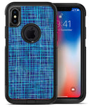 Blue Watercolor Cross Hatch - iPhone X OtterBox Case & Skin Kits