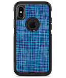Blue Watercolor Cross Hatch - iPhone X OtterBox Case & Skin Kits