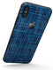 Blue Watercolor Cross Hatch - iPhone X Skin-Kit