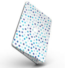 Blue Watercolor Dots over White - MacBook Pro with Retina Display Full-Coverage Skin Kit